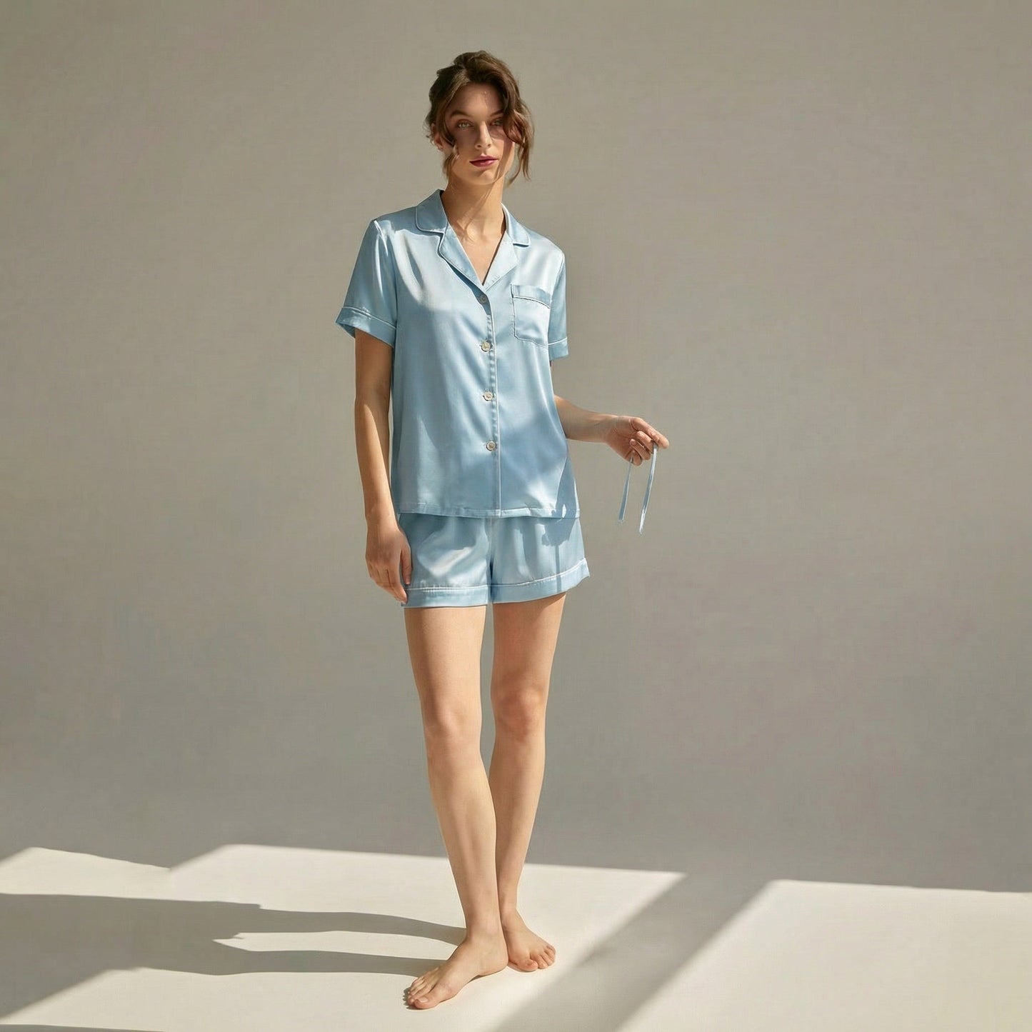 Women’s Short 100% Mulberry Silk Pajama Set