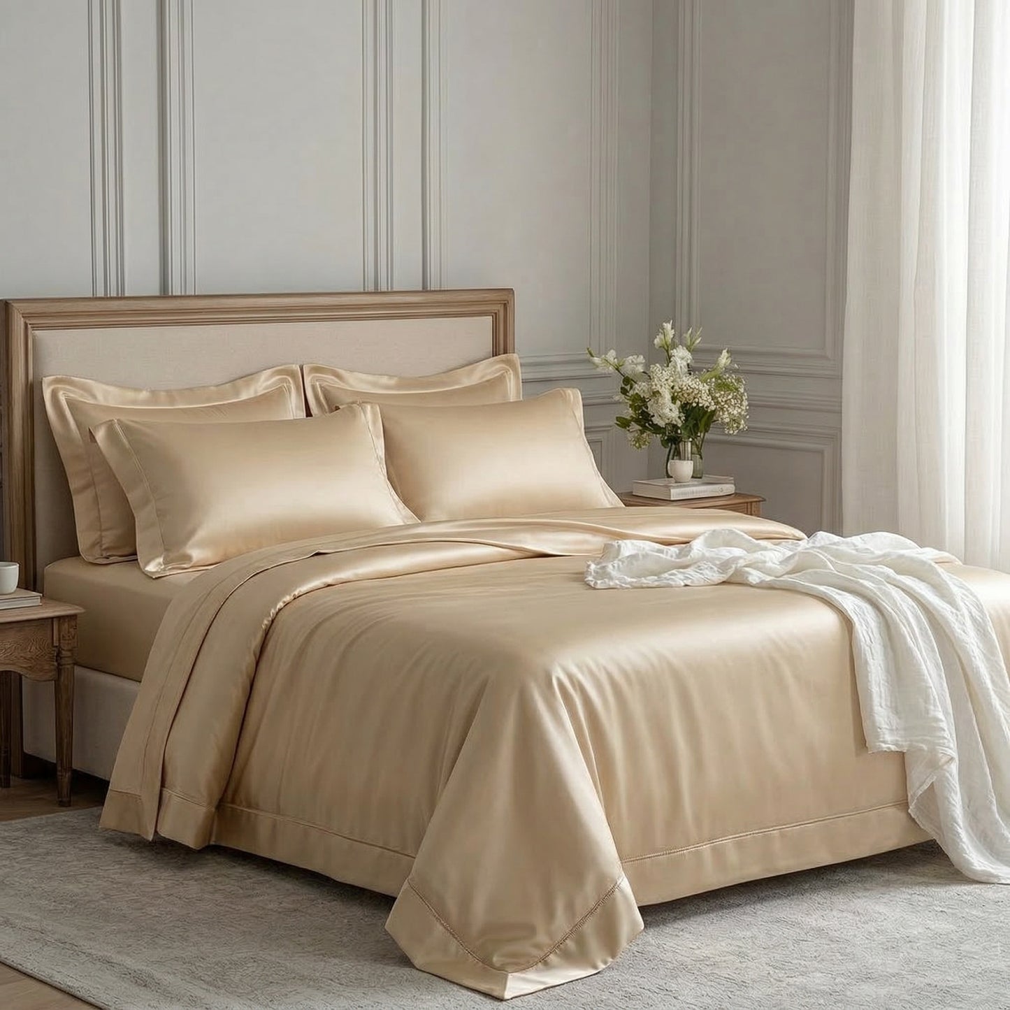 100% Mulberry Silk Duvet Cover Luxe collection