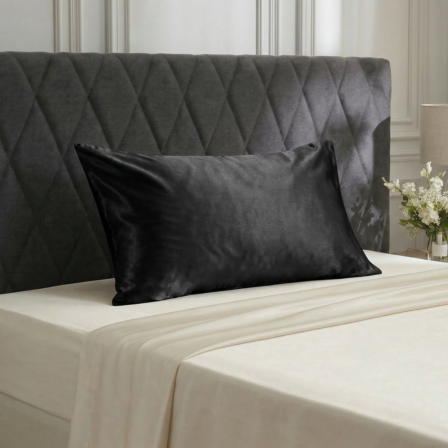 100% silk pillowcase ribbon