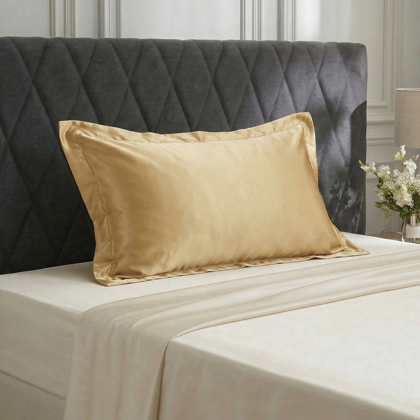 100% silk pillowcase ribbon